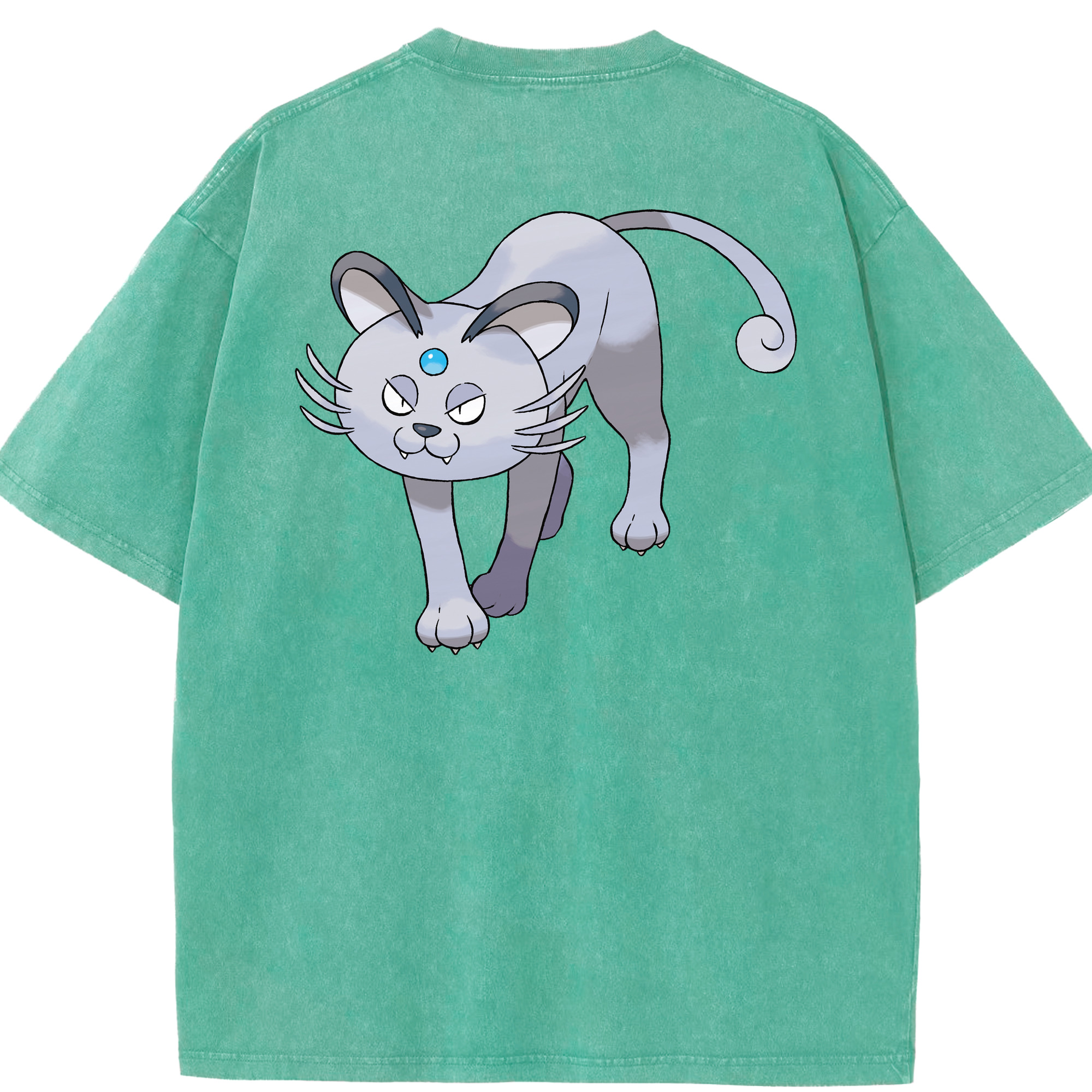 （画像用） ポケットモンスター Pokémon 綿100% ヴィンテージ風 半袖Tシャツ（背面プリント）